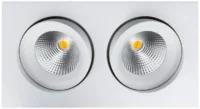 SG LEUCHTEN LED-Einbaustrahler 14W Konverter JUNISTAR 901261 2LEDs weiß 2000-2800K weiß