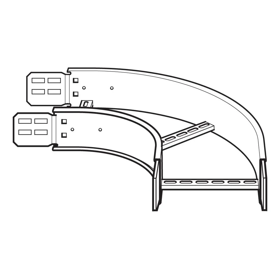 Legrand Legrand EFB75090300G Bogen B750mm m.16 Schraubensets