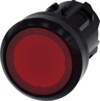Siemens 3SU1001-0AB20-0AA0 Leuchtdruck- taster 22mm rd Ku. rot Druckknopf flach