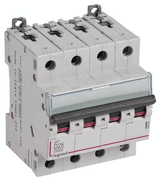 Legrand Legrand 409535 DX3 LS-Schalter D 25A 4-polig 10kA 400VAC 4TE