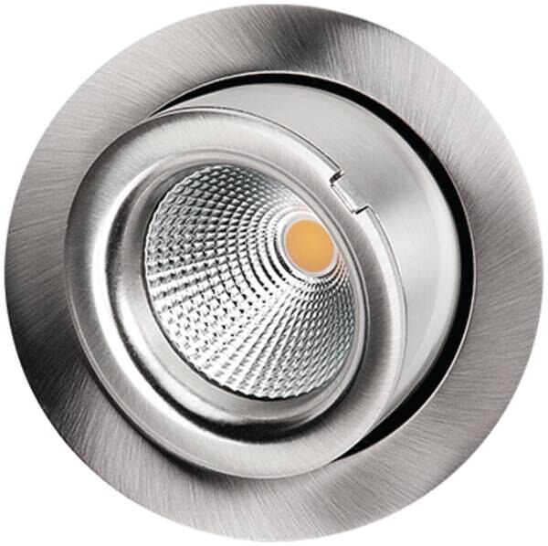 SG Leuchten SG LEUCHTEN LED-Einbaustrahler 9W Konverter JUNISTAR 903202 1LED Edelstahl 2700K weiß Edelstahl