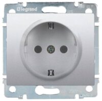 Legrand 771363 Steckdose (SL) Berührungsschutz Galea soft Aluminium