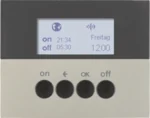 Berker KNX-Funk Zeitschaltuhr edelstahl lackiert 85745273