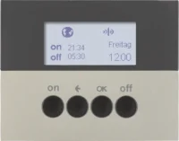 Berker KNX-Funk Zeitschaltuhr edelstahl lackiert 85745273