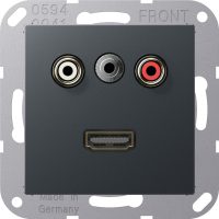 Jung Cinch Aud. Miniklinke HDMI anthrazit matt MA A 1082 ANM