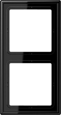 Jung Rahmen 2-fach schwarz waage/senkrecht LS 982 SW