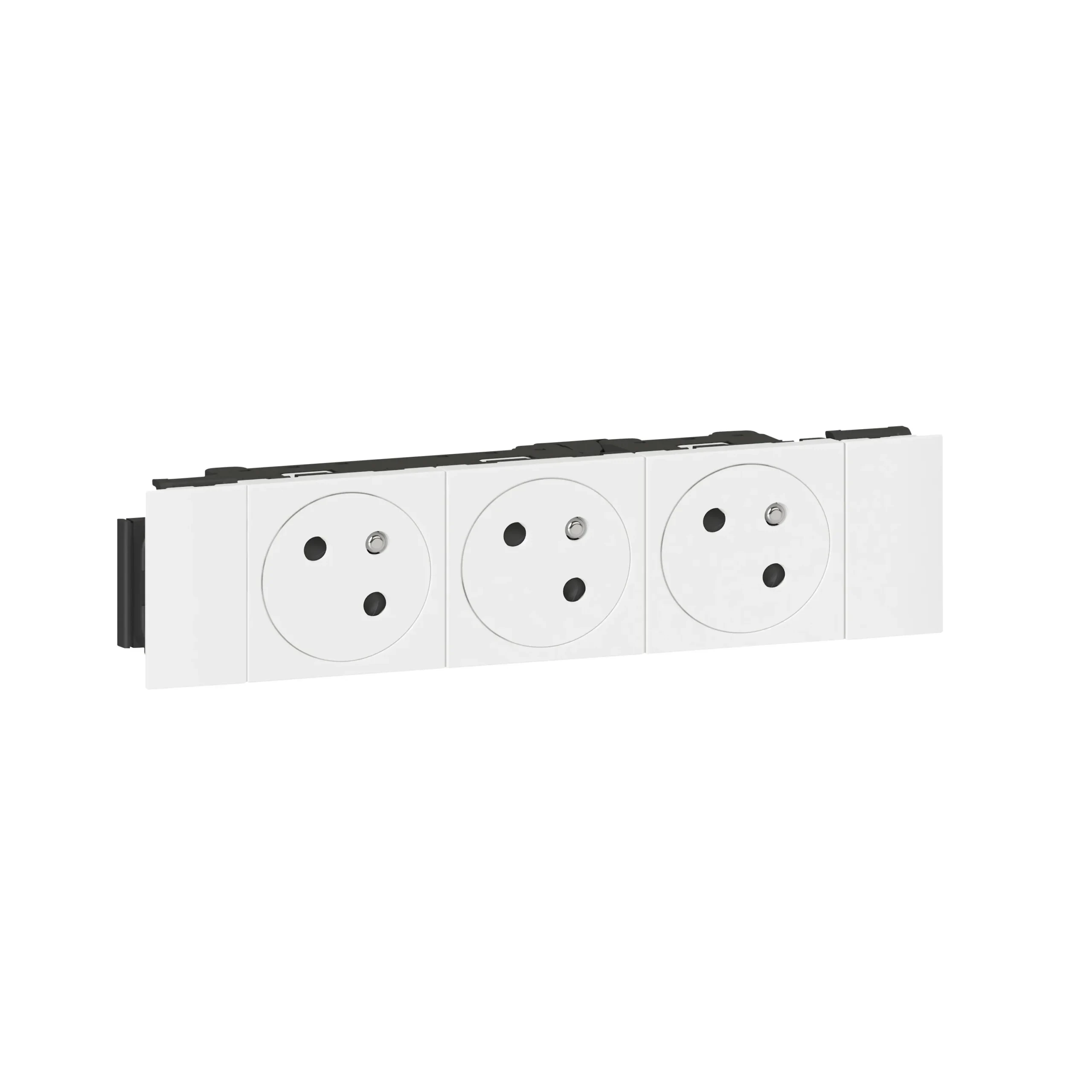 Legrand Legrand 077103L MSC Link 3xSteckdose F/B Std DLP-Clip erhöht Berührungsschutz ultraweiß