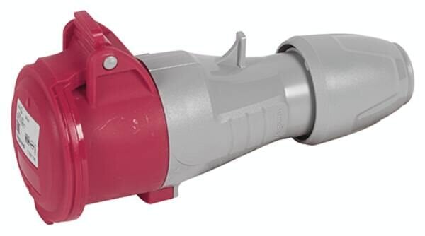 Legrand 555108 CEE-Kupplung P17 Tempra Pro 4-polig 16A 415VAC rot IP44