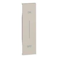 BTicino KM01MHAG LivingNow 1M Tasten- abdeckung MyHome mit Aufdruck ON-OFF Sand