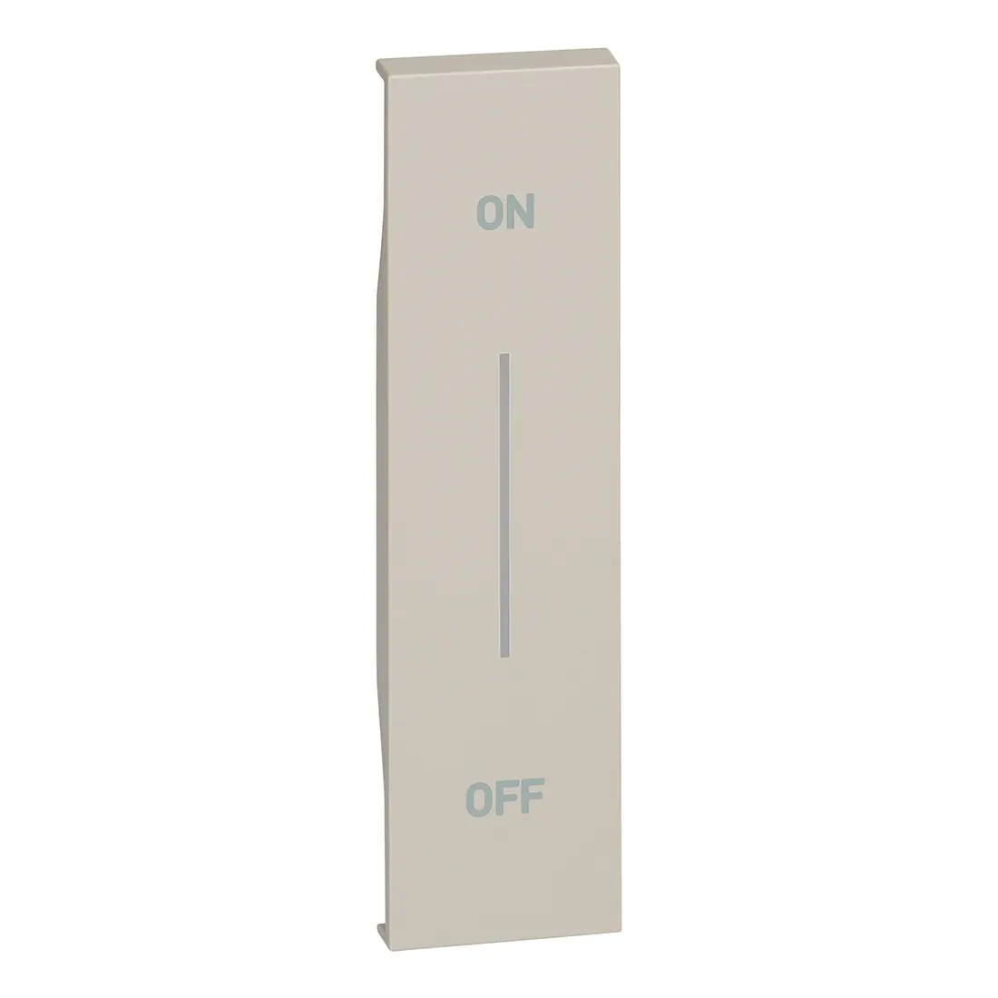 Legrand BTicino KM01MHAG LivingNow 1M Tasten- abdeckung MyHome mit Aufdruck ON-OFF Sand