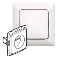 Legrand 776247 Steckdose 2P+T Berührungsschutz französischer Standard Creo ultraweiß