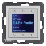 Berker 29841404 Radio Touch Unterputz DAB+B.x aluminium matt