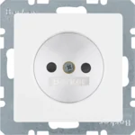 Berker Steckdose ohne Schutzkontakt kt Berker Q.1 polarw 6167336089