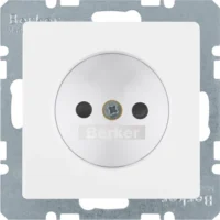 Berker Steckdose ohne Schutzkontakt kt Berker Q.1 polarw 6167336089