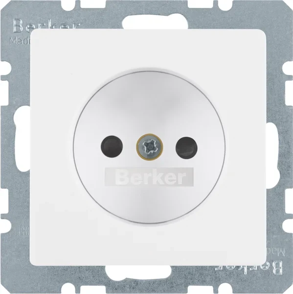 Berker Steckdose ohne Schutzkontakt kt Berker Q.1 polarw 6167336089