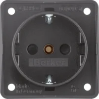 Berker Schuko-Steckdoseanthrazit mit Schraubklemmen 941952505