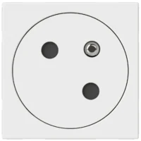 Legrand 278105L Link Steckdose 45° F/B Standard erhöht Berührungsschutz Mosaic ultraweiß