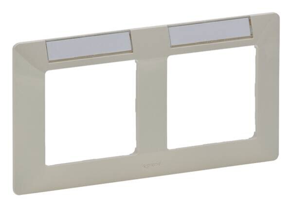 Legrand Legrand 754052 Rahmen 2-fach Valena Life mandelweiß/Chrom Thermoplast