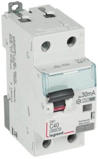 Legrand 411109 DX3 Fi/LS-Schalter C 40A 1P+N 6kA 30mA Typ F 230VAC 2TE