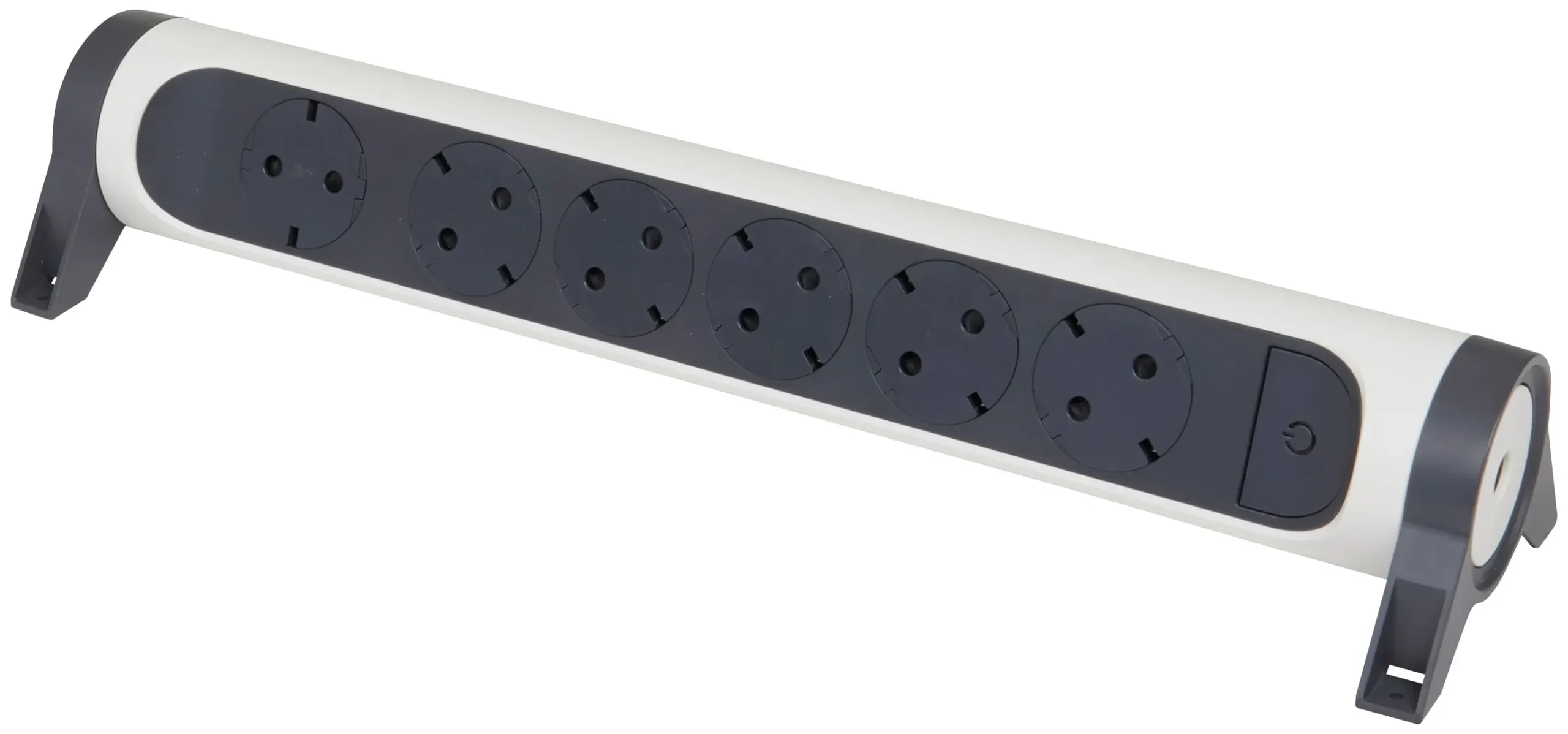 Legrand Legrand 694547 Drehbare Steckdosenleiste 6xSDO ohne Kabel ultraweiß/schwarz