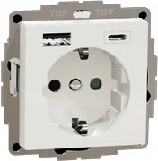 Merten Schuko Steckdose mit USB Ladegerät MEG2367-0319