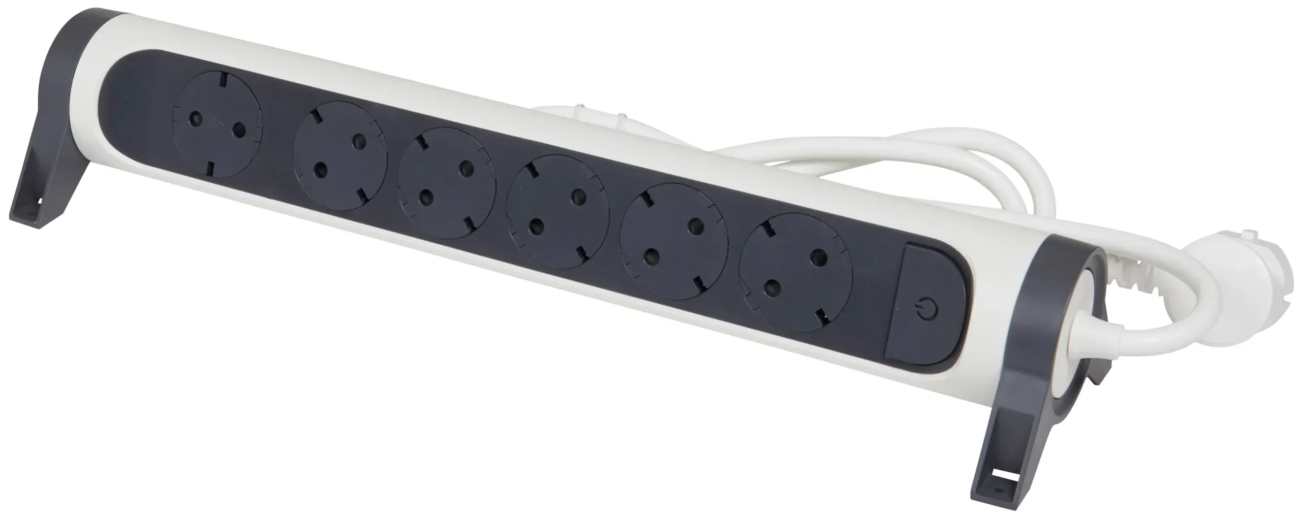Legrand Legrand 694533 Drehbare Steckdosenleiste 6xSDO 1,5m Kabel ultraweiß/schwarz