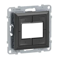 Legrand 765446 SEANO 4-fach Elektroniktaster 0  24V in der Farbausführung Anthrazit