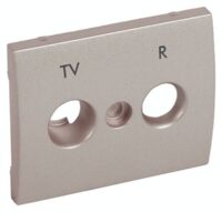 Legrand 771483 Abdeckung Antennen- Steckdose. 2-Loch Hirschmann Galea titanium