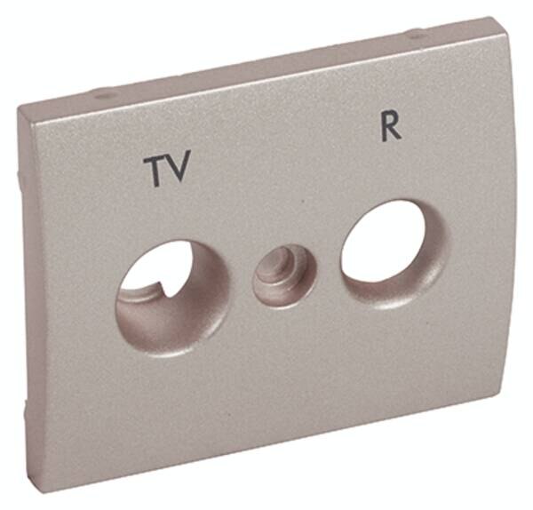 Legrand Legrand 771483 Abdeckung Antennen- Steckdose. 2-Loch Hirschmann Galea titanium
