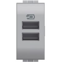 BTicino NT4191AA LivingLight USB-Lade- steckdose 1M m.2xUSB-A Tech
