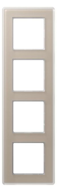 Jung AV584GLMCH Glasrahmen 4f senkr.eu.waager.e Montage Glas A VIVA ch