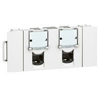 Legrand Legrand 076546 Datendose 1xRJ45 Kategorie6A FTP Snap-On 3-modulig ultraweiß