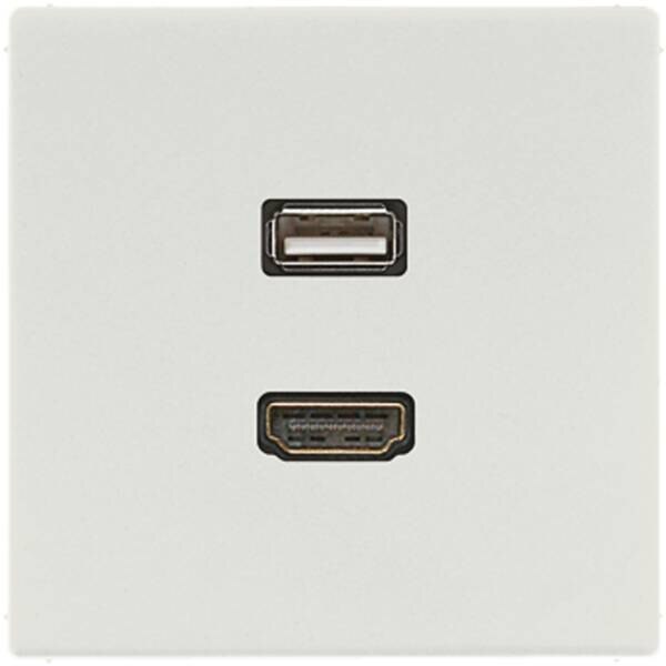 Jung Jung MALS1163LG Einsatz HDMI/USB lichtgrau