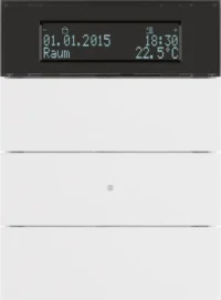 Berker Tastsensor 3-fach mit Raumtemperaturregler 75663599