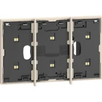 BTicino KM8102P1 LivingNow 3M Rahmen mit Busleitung f.2-modulige Dose Sand