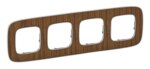 Legrand 754464 Rahmen 4-fach Valena Allure Walnuss Holz