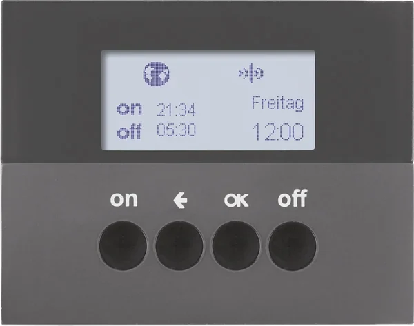 Berker KNX-Funk Zeitschaltuhr anthrazit matt 85745275
