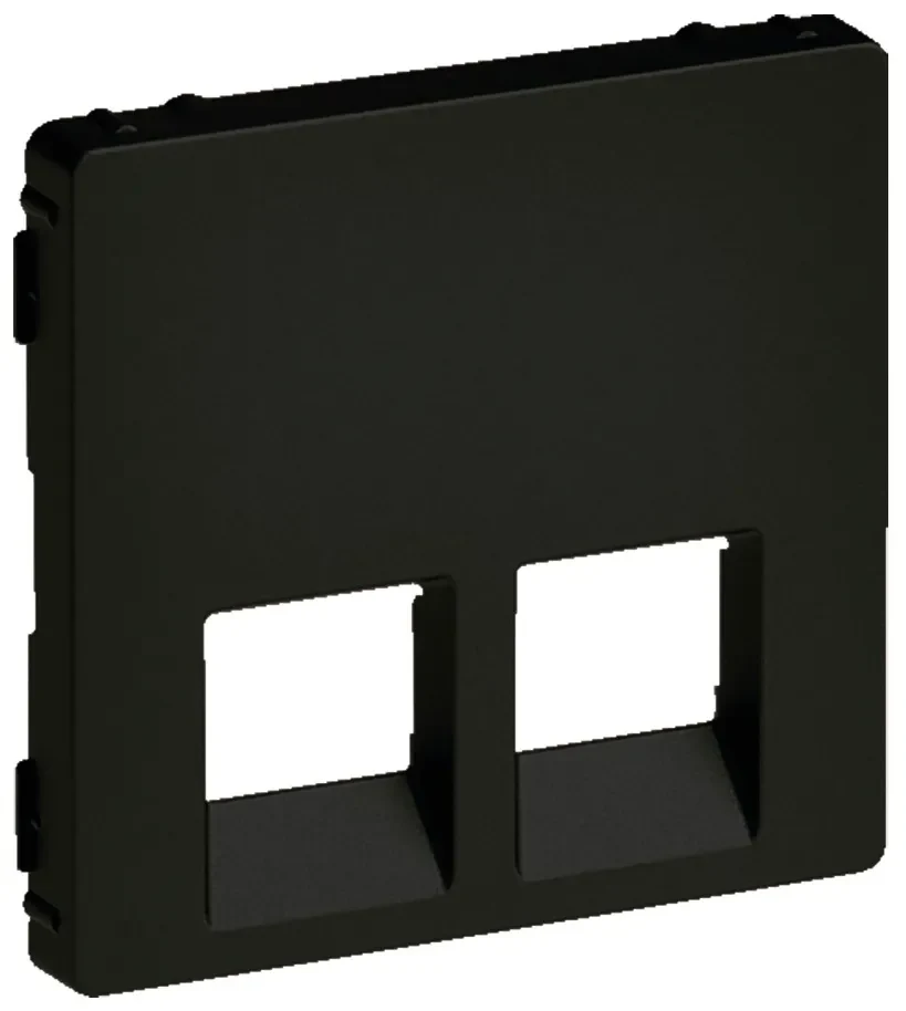 Legrand Legrand 756422 Abdeckung RJ11/RJ45 2-fach Valena Life schwarz