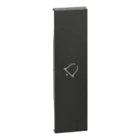 BTicino KG01D LivingNow 1M Tasten- abdeckung mit Symbol Glocke Black