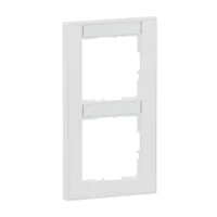 Legrand 765992 SEANO+2-fach Rahmen vertikal mit Beschriftungsfeld Farbausführung