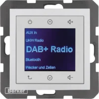 Berker Radio DAB+, Bt., B.x aluminium 30841404