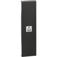 BTicino KG01PN LivingNow 1M Tasten- abdeckung mit Symbol Heizung Black