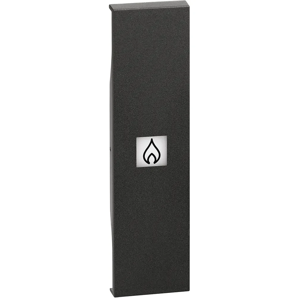 Legrand BTicino KG01PN LivingNow 1M Tasten- abdeckung mit Symbol Heizung Black
