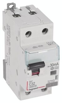 Legrand 411064 DX3 Fi/LS-Schalter C 32A 1P+N 6kA 30mA Typ A 230VAC 2TE