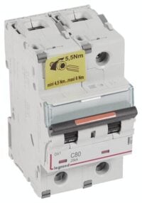 Legrand 409775 DX3 LS-Schalter C 80A 2-polig 25kA 400VAC 3TE