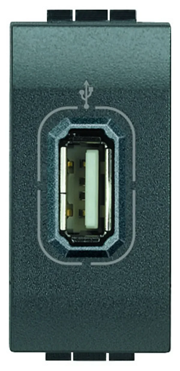 Legrand BTicino L4285 Anschlussdose USB 1M Anthrazit