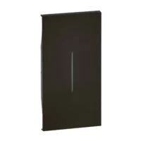 BTicino KG01M2 LivingNow 2M Tasten- abdeckung ohne Symbol in Farbausführung Black