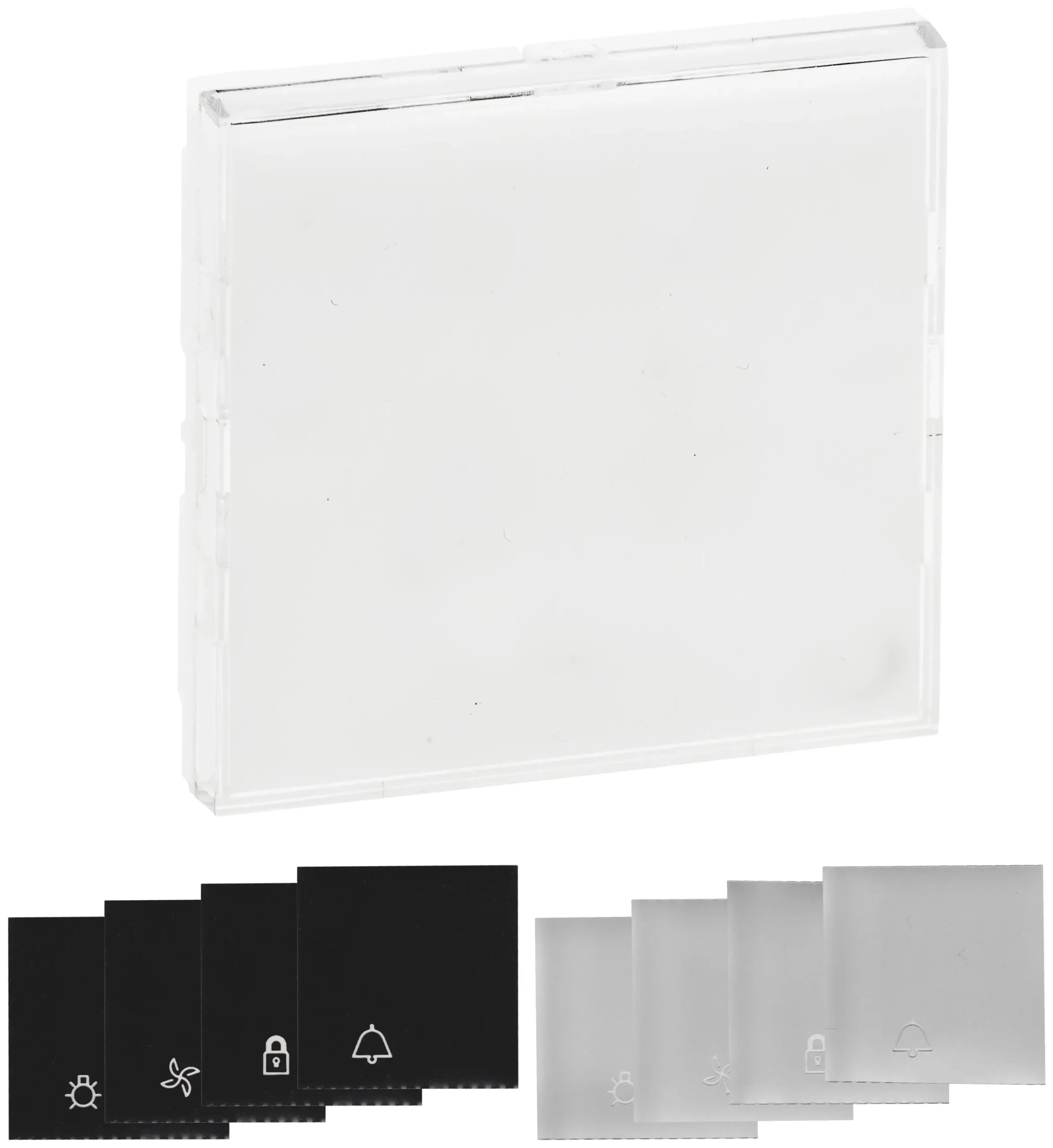 Legrand Legrand 864311 Wippe Label beleuchtet Niloe Step Aluminium/Farbe:schwarz