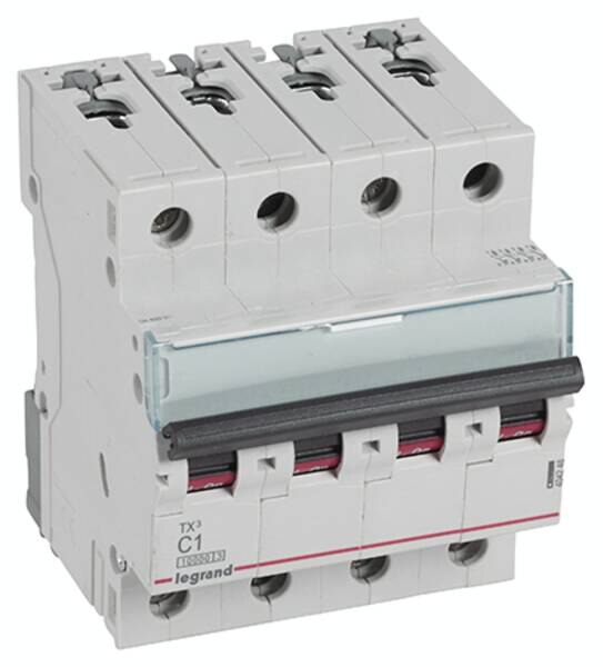 Legrand Legrand 404248 TX3 LS-Schalter C 1A 4-polig 10kA 400VAC 4TE