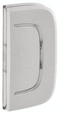 Legrand 755474 Wippe BUS/SCS mit Symbol Licht reg. 1M rechts Valena Allure Aluminium